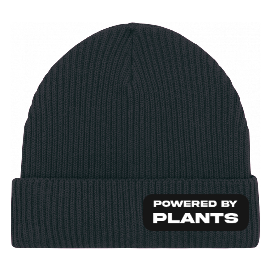 Powered By Plants Black Beanie - Unisex