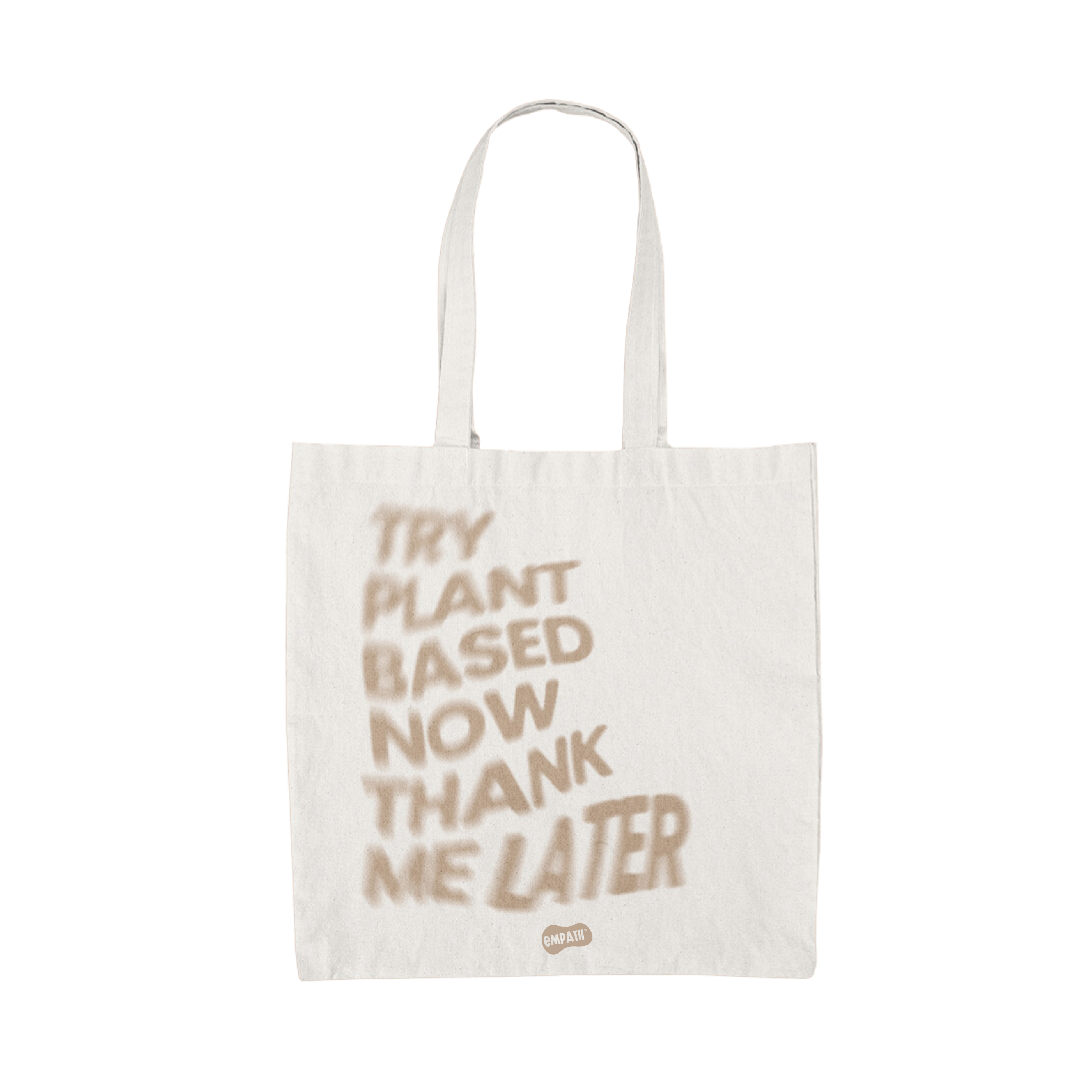 Try Plant Based Now - Large Tote Bag - Empatii