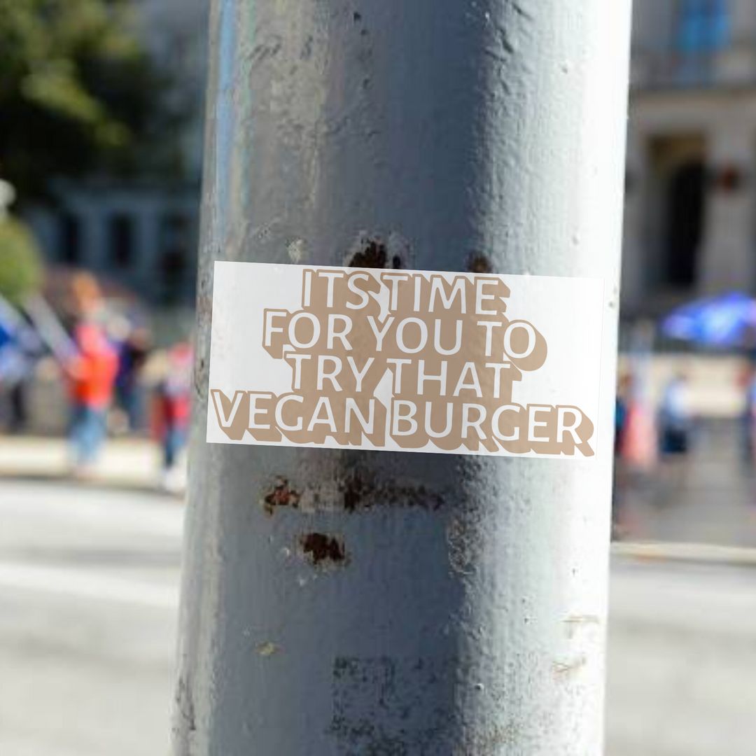 Try the Vegan Burger 500 PCS Sticker Roll