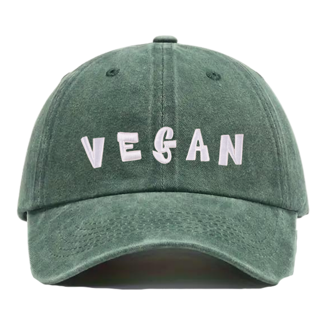 Vegan - Washed Green Cap - Empatii