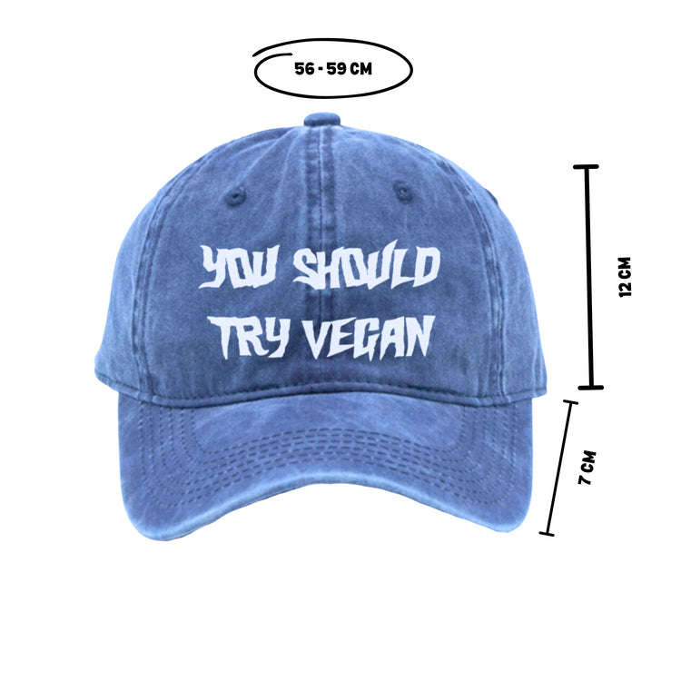 Try Vegan Cap - Washed Blue - Empatii
