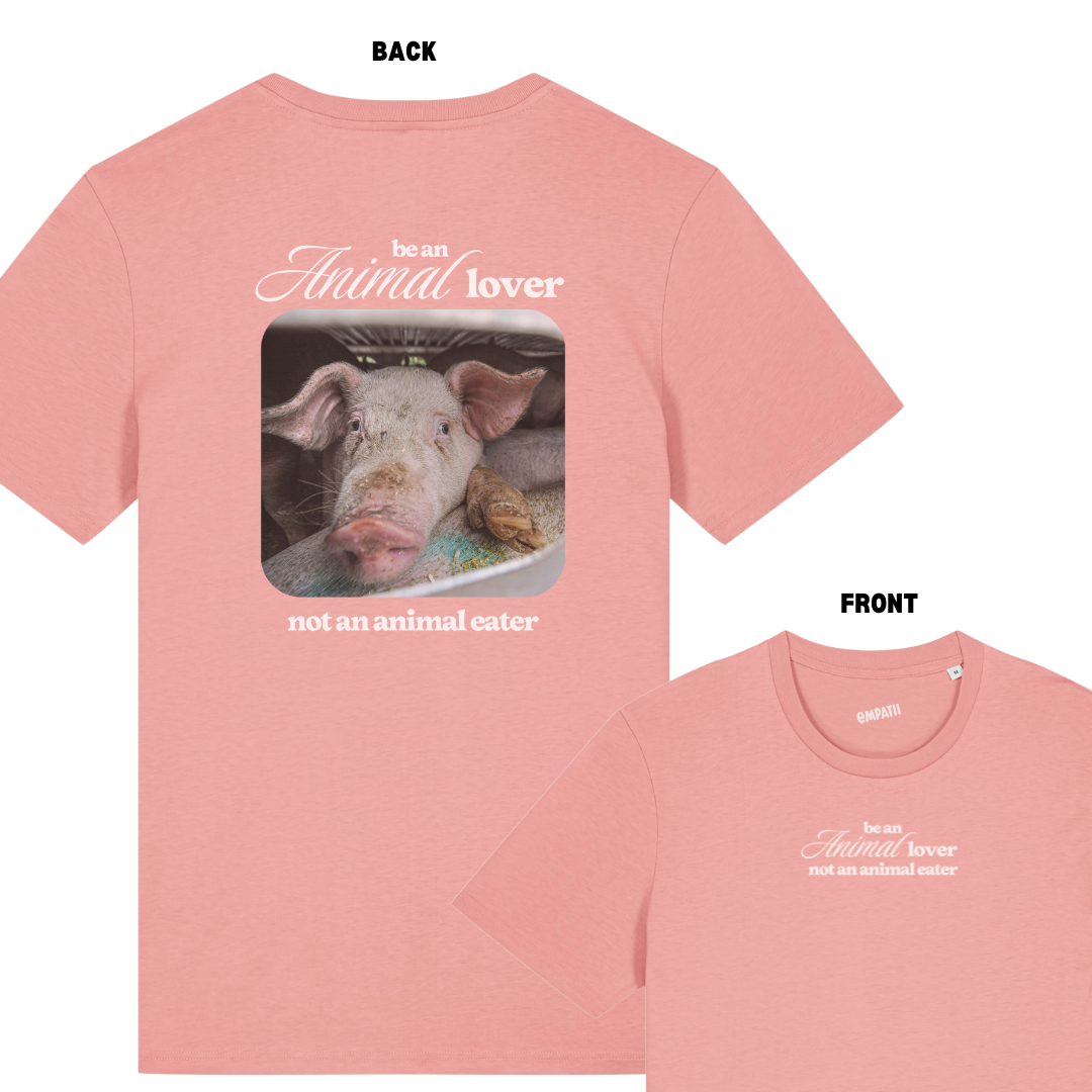 Be an Animal Lover Vintage Pink T-Shirt - Regular Fit (Unisex)