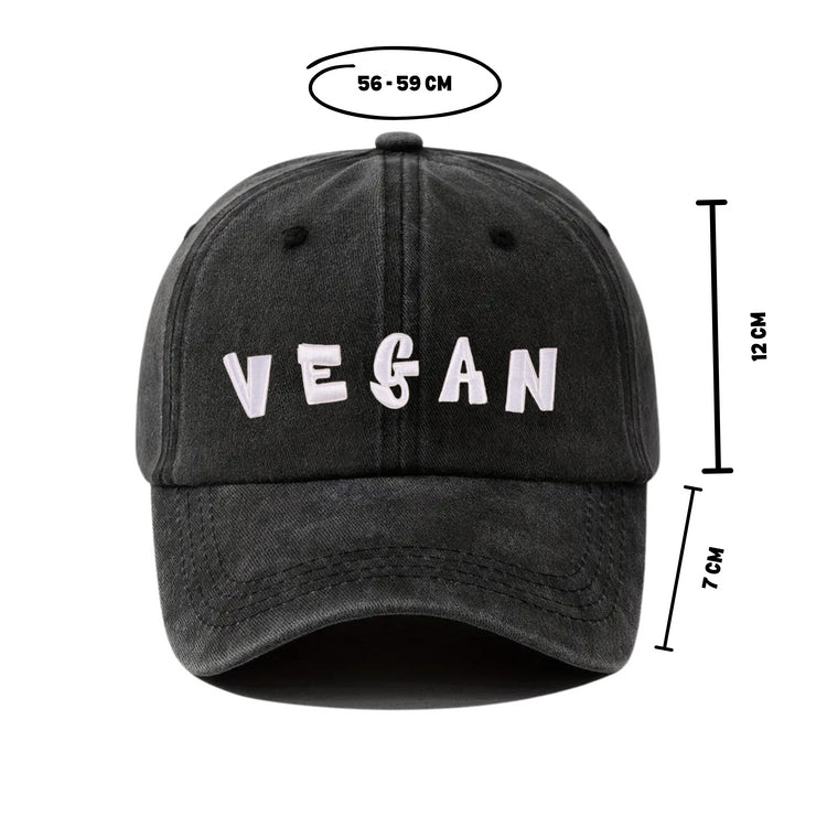 Vegan - Washed Black Cap - Empatii