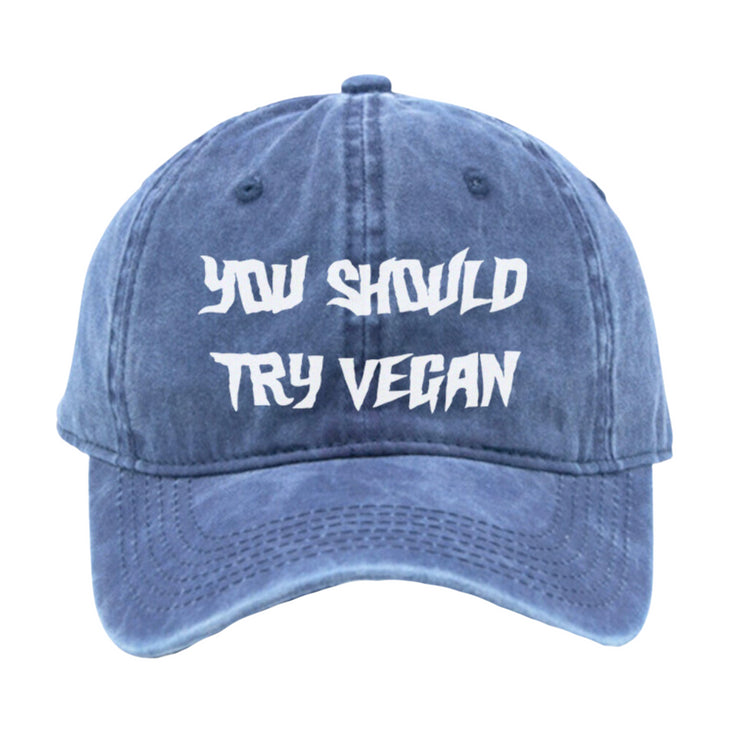 Try Vegan Cap - Washed Blue - Empatii