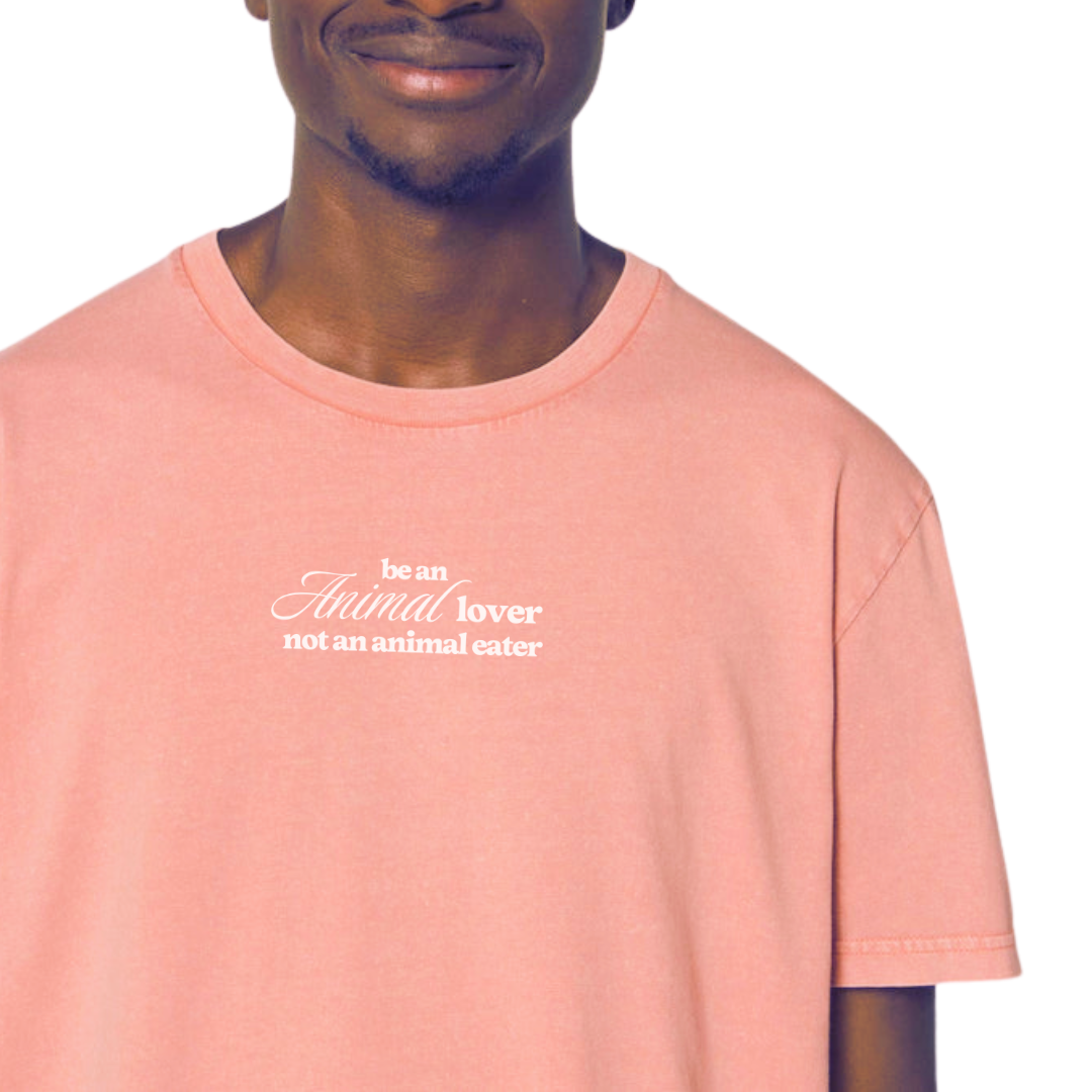 Be an Animal Lover Vintage Pink T-Shirt - Regular Fit (Unisex)