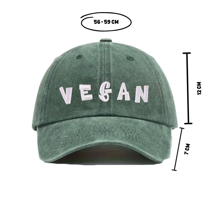 Vegan - Washed Green Cap - Empatii