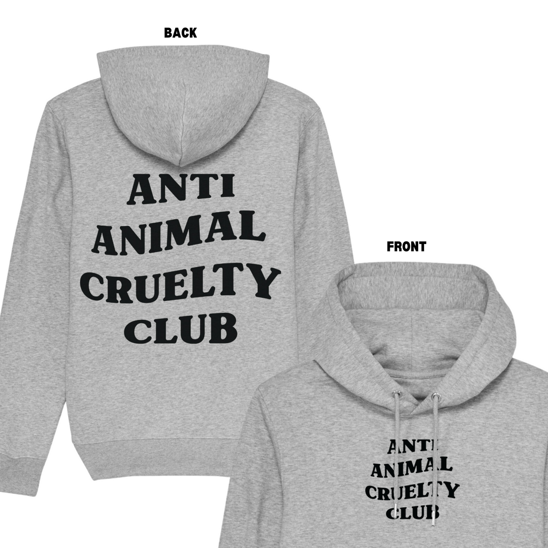 Anti Animal Cruelty Club Hoodie - Grey - Empatii