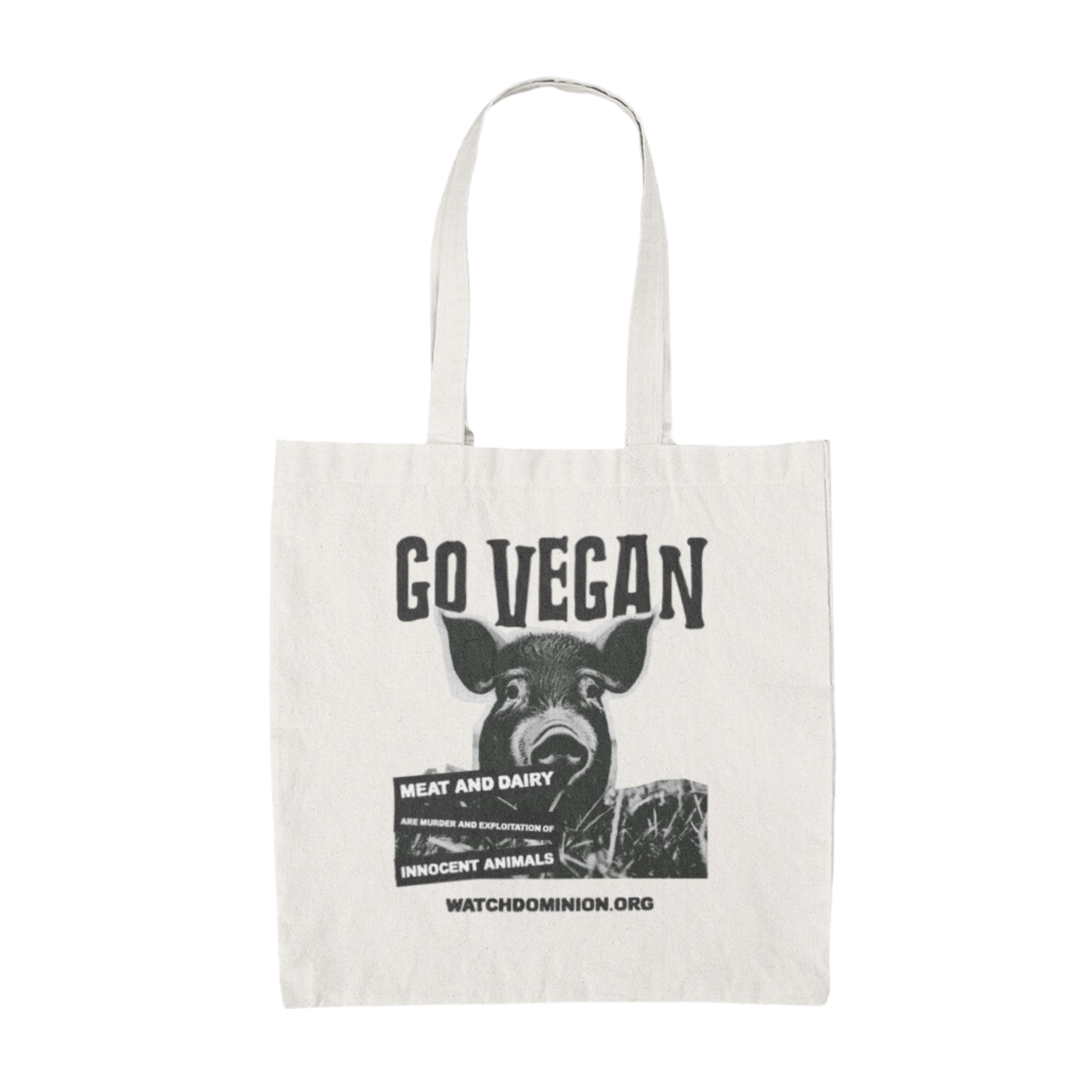 Go Vegan - Large Tote Bag - Empatii