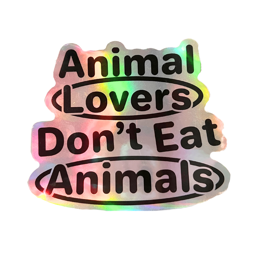 Animal Lovers Holographic Permanent Sticker