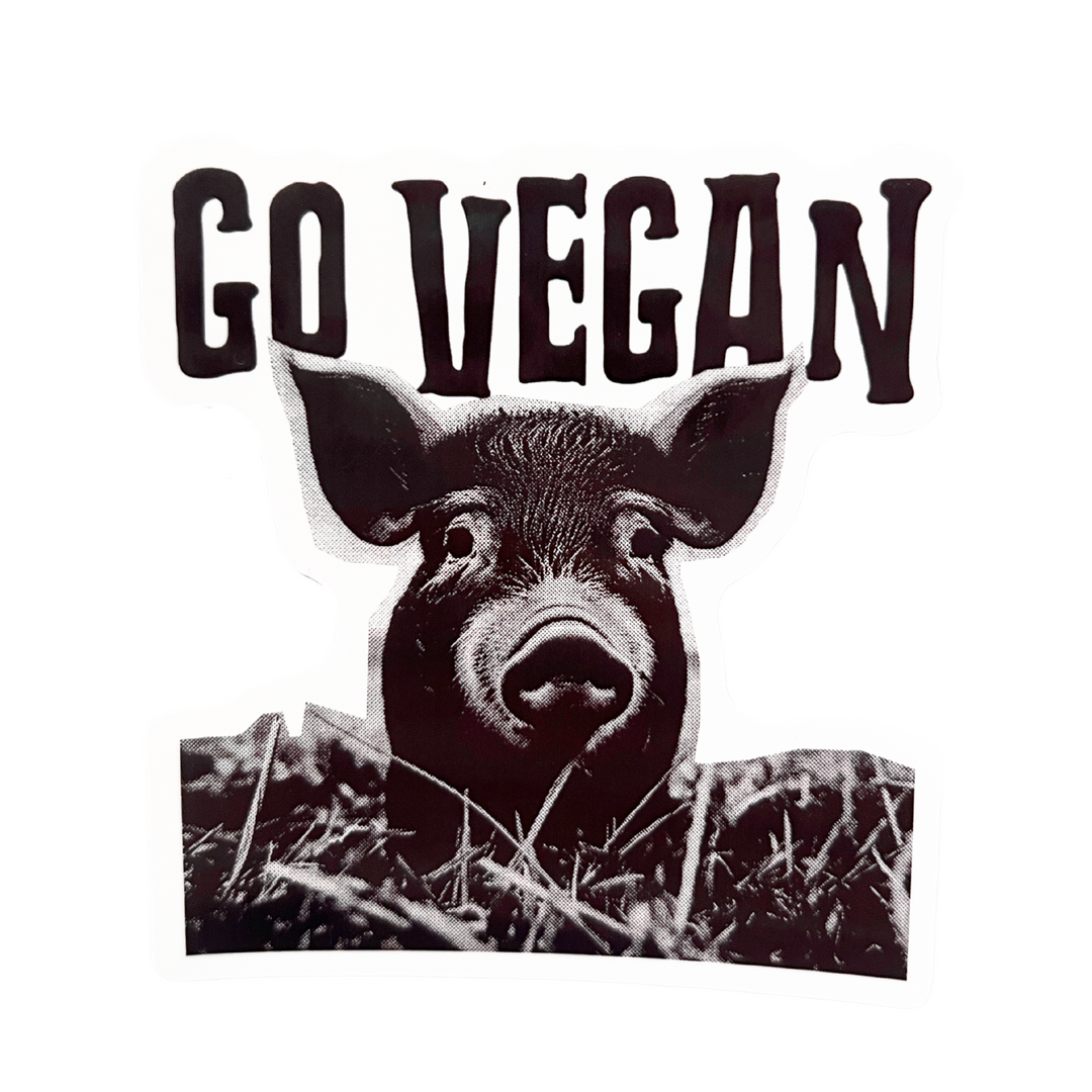 Go Vegan Permanent Sticker